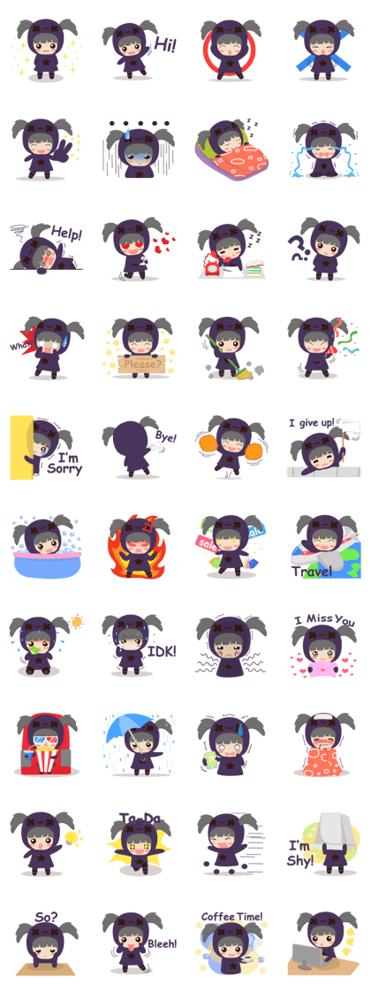 Pretty plum girl