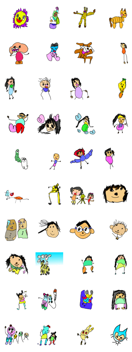 Fun Drawing Sticker in U.S.A.