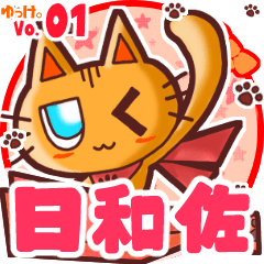Cute cat's name sticker MY160720N21