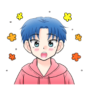 Energetic & crybaby boy Sticker