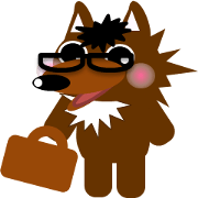 Not scary? Wolf -kun of everyday sticker