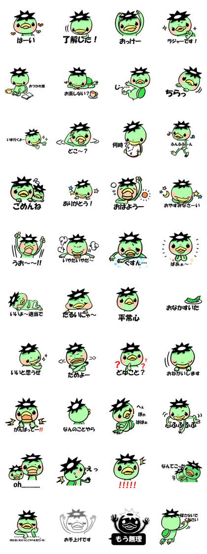 the stickers of kappa talking
