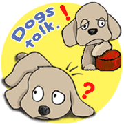 Lovely and funny  dogs Sticker