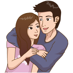 Romantic Couple In Love – LINE stickers | LINE STORE