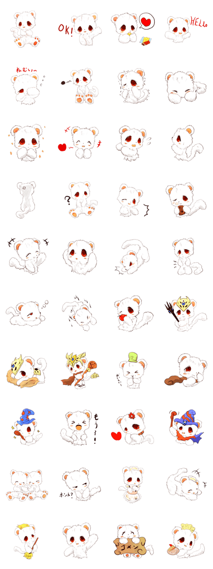 ferret kemono stickers!