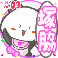 Panda's name sticker MY160720N12