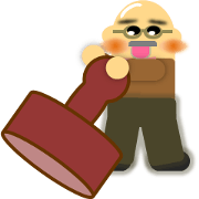I want to press Sticker Even grandpa