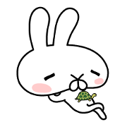 Everyday simple rabbit sticker