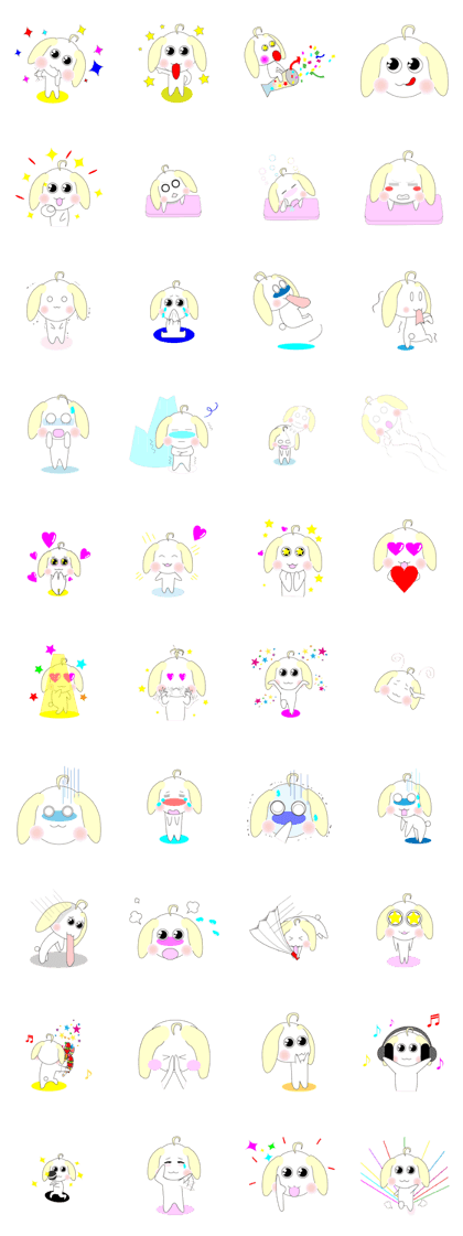 Pop drop ear rabbit