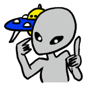Alien came to my town.