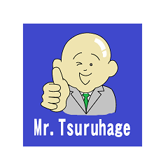 Mr.Tsuruhage-Shaved head,On the job
