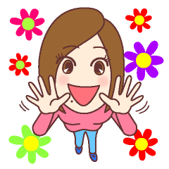 天然癒し系女子 ポジティブコメント編 Line スタンプ Line Store