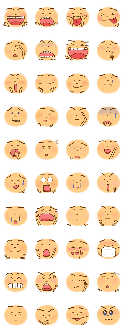 Big face only sticker 2
