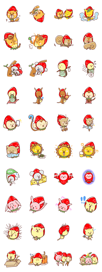 Strawberry animals