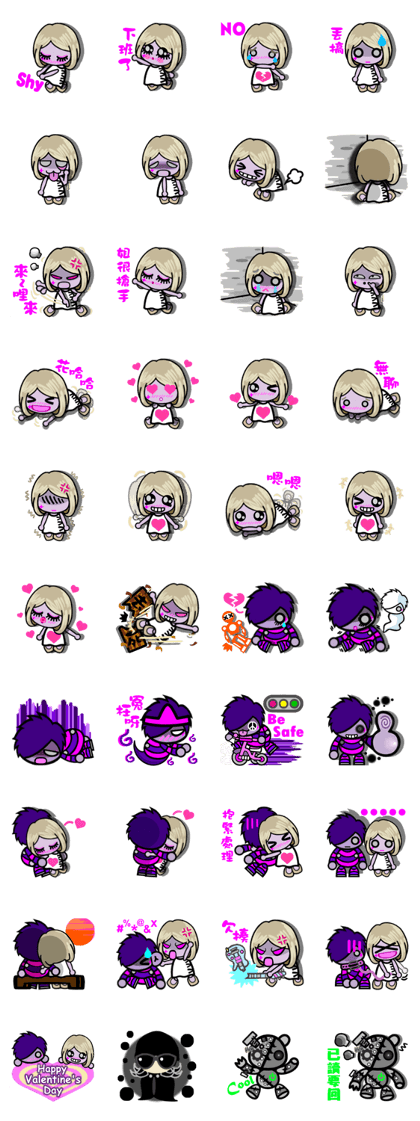 Purple Joker robot 3