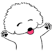 Bichon Stickers fluffy