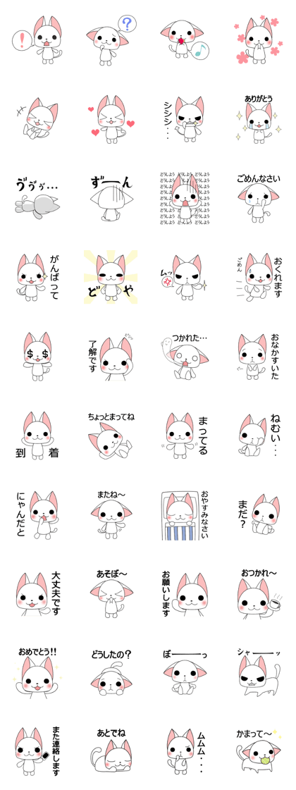 Milly of a white cat