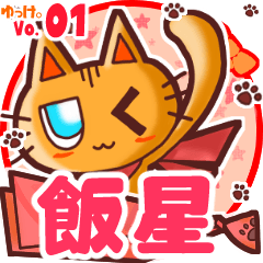 Cute cat's name sticker MY170720N11