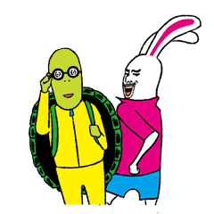 うさぎ先輩とかめ後輩 アガルート Line スタンプ Line Store