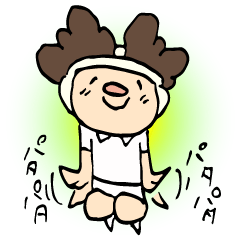 Daily sticker of Afro -kun 4th edition.
