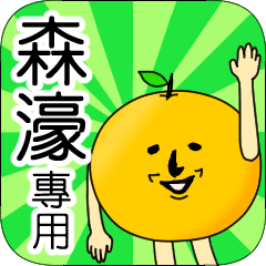 【森濠】專用 名字貼圖 橘子