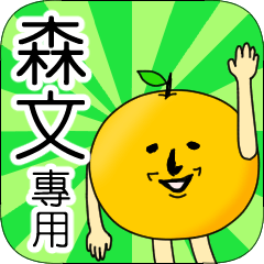 【森文】專用 名字貼圖 橘子