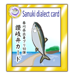 Yellowtail of the Sanuki dialect card