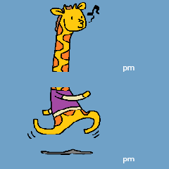 Giraffe LONG LONG Stickers2
