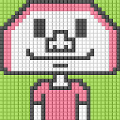 8-bit pixel Kamaboko boy