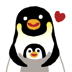 Parent-child penguin