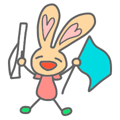 ウサギの『らびぃ』〜カラーガード体験記