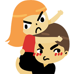 Angry couple