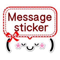 Emoticon message sticker2 Cute