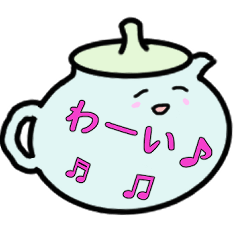 Speech bubble of teapot and teapot