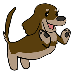 Cute dachshund Sticker