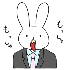 working-rabbit Sticker