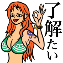 The Sticker of K dialect ONE PIECE