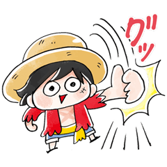 The loose ONE PIECE sticker by MOGU