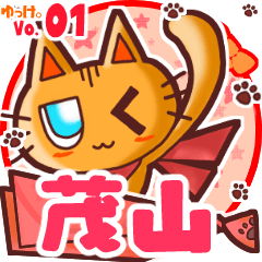 Cute cat's name sticker MY200720N03
