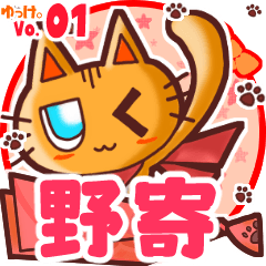 Cute cat's name sticker MY200720N14