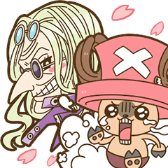  Kureha & Chopper ONE PIECE Sticker