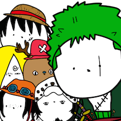 One Piece Of Masshiro Obake Line Stickers Line Store One Piece Of Masshiro Obake Line Stickers Line Store
