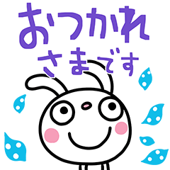Marshmallow rabbit Big Sticker