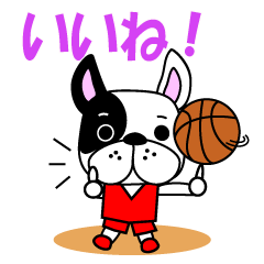 Basketball dog red uniform version