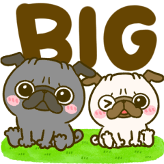 黒パグちゃん♡BIGスタンプ - LINE スタンプ | LINE STORE 黒パグちゃん♡BIGスタンプ - LINE スタンプ | LINE STORE