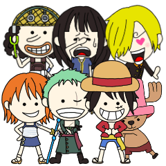 ONE PIECE-Tegaki Sticker