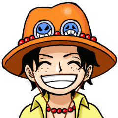 One Piece Fire Fist Ace Sticker Line Stickers Line Store
