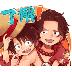 ONE PIECE【毎日使えるスタンプ】弐