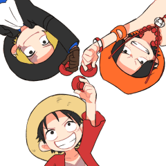 One Piece Happy Brothers Stamp Line Stickers Line Store