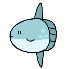 Cute ocean sunfish(headfish) – LINE stickers